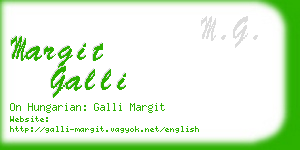 margit galli business card